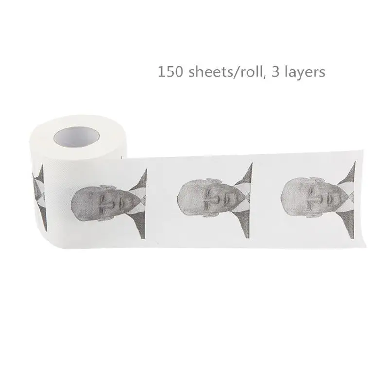 

Рулон туалетной бумаги Туалетная бумага для ванной с мягким принтом Joe Biden для домашнего декора подарков F19A