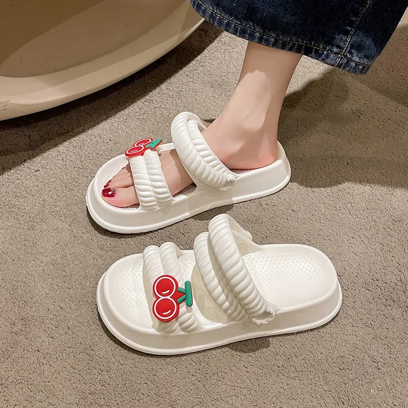 Сандалии женские для дома мягкая нескользящая подошва летние тапочки пляжные