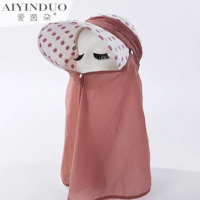 

Day is a new idea of tea plucking hat ms Korea summer sunshade to protect face contracted joker empty hat factorycool down high