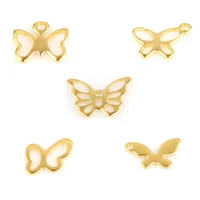 20pcs butterfly pendant stainless steel charms mixed geometry pendant diy pendant neacklace bracelet accessaries wholesale