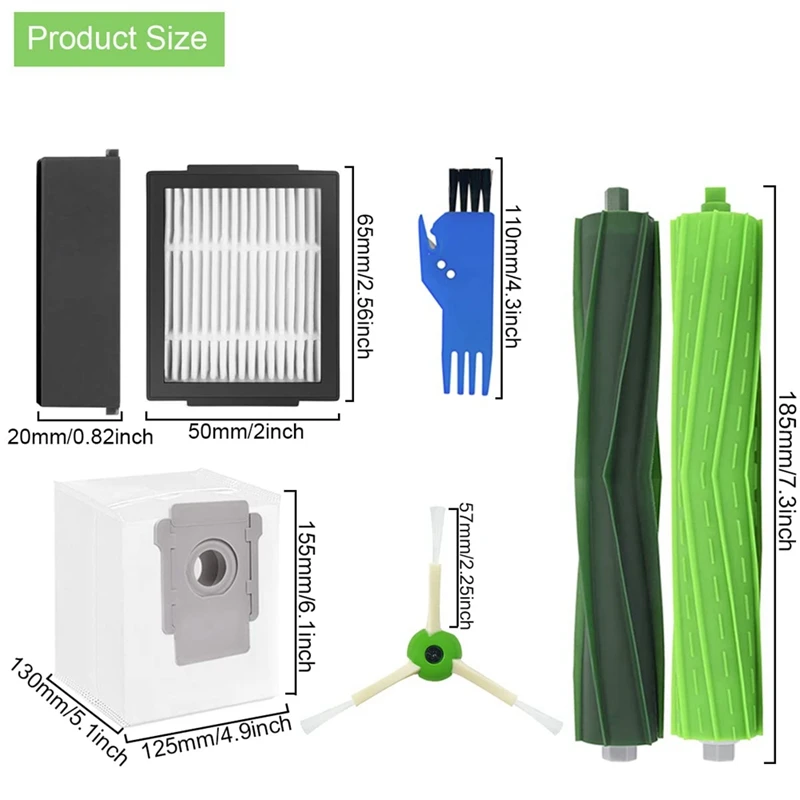 Main Brush Side Brushes HEPA Filter For I7 I3 E5 E6 Robot Vacuum Cleaner Accessories |