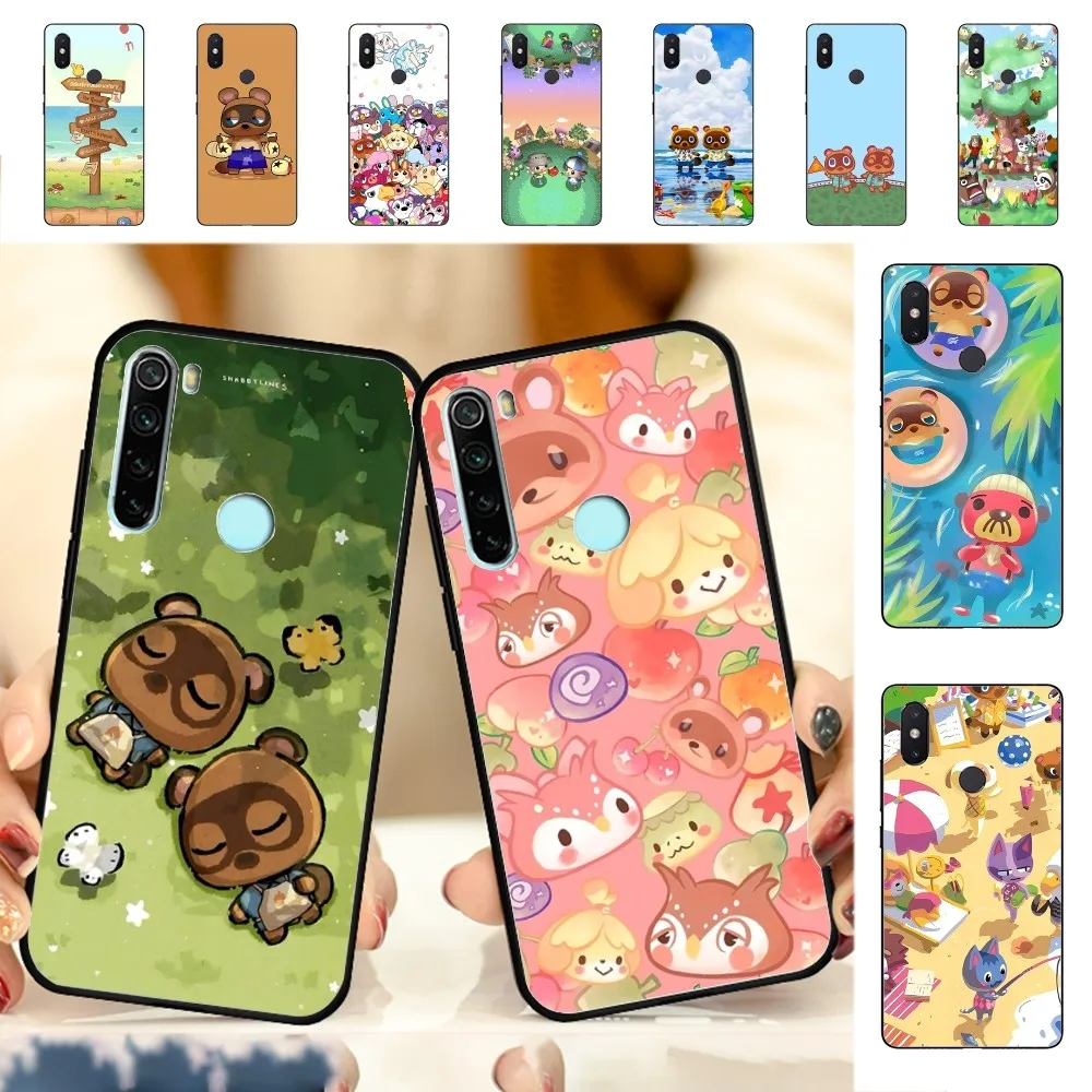 A-Animal C-Crossing Phone Case For Redmi Note 4 X 5 A 6 7 8 T 9 9S 10 11 11S 11Epro Poco M3 pro