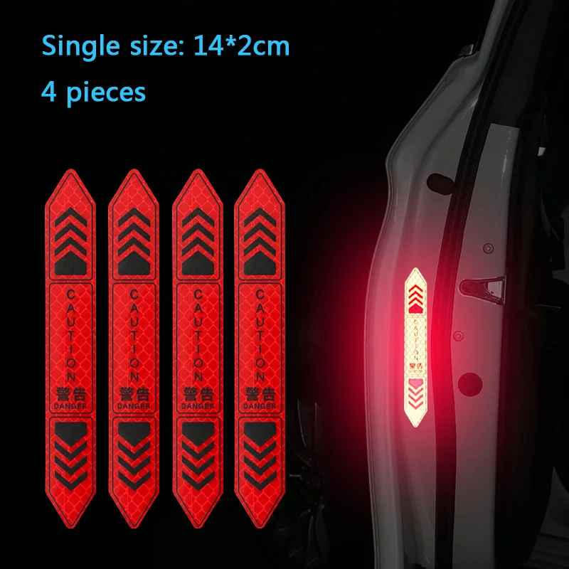 

Car Door Warning Stickers Night Reflective Tape Door Stickers Decorative Stickers Car Body Reflective Strip Car Accessories