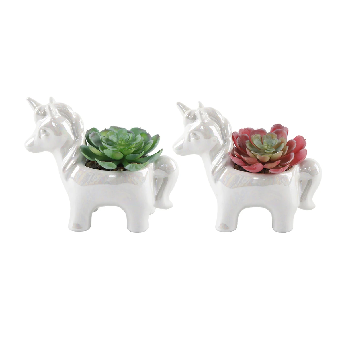 

6.5" Artificial Cactus in Ceramic Pot, (2 Pack)