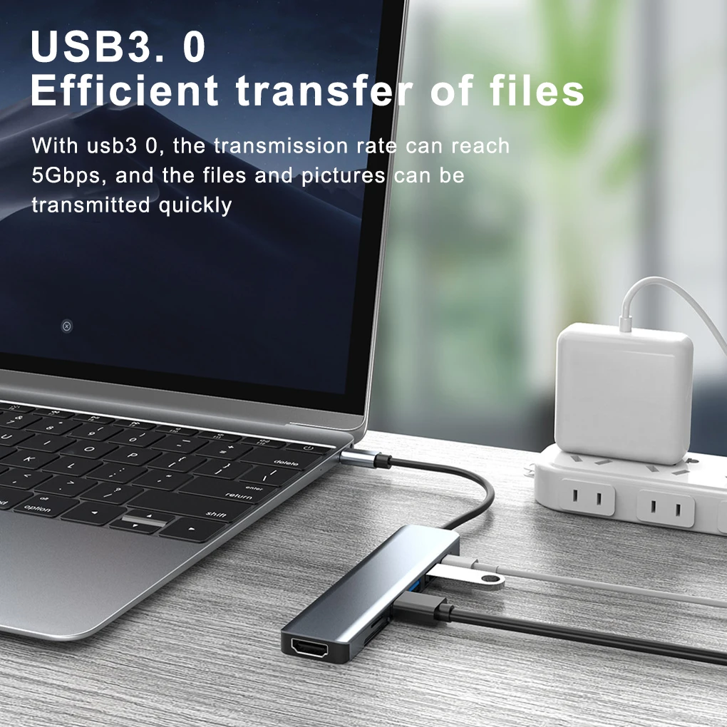 

Док-станция 7-в-1 с USB-портами и USB-портами