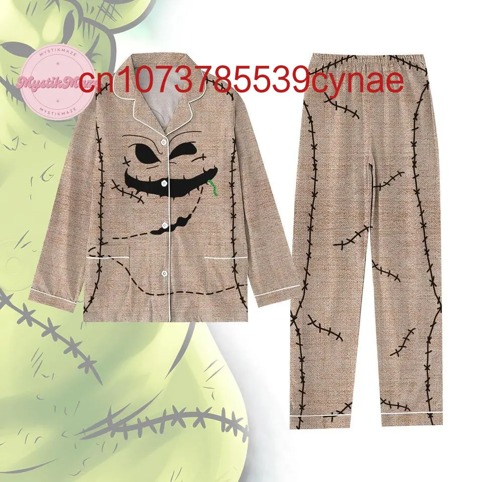 Новый пижамный комплект ChristmasOogie Boogie повседневная мужская и женская рубашка с