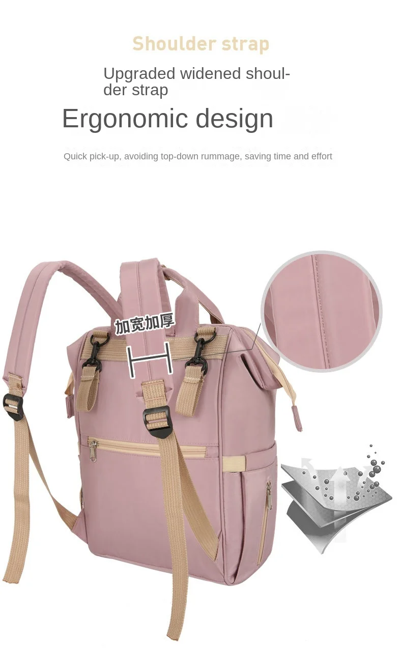 New Waterproof Maternity Bags Baby Mummy Diaper Printed Nappy Bag Mom Backpack For Stroller Nursing Care #Y |