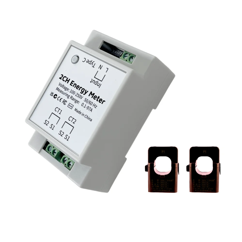 

IoTorero EM2 2-канальный счетчик энергии Wi-Fi