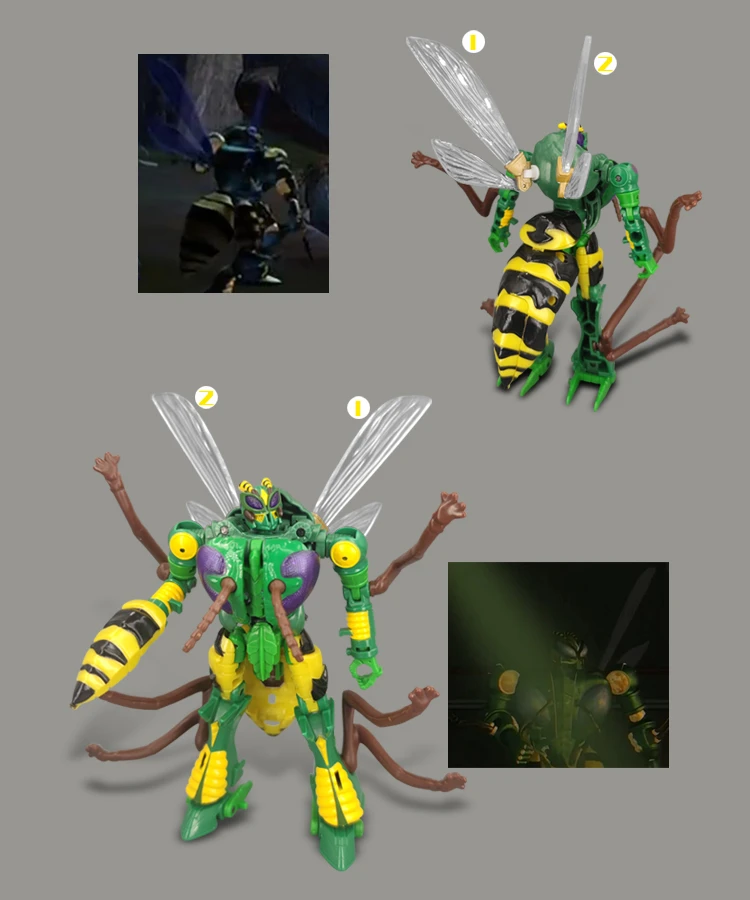 Новые сменные прозрачные крылья для Kingdom Waspinator -GO Better Studio |