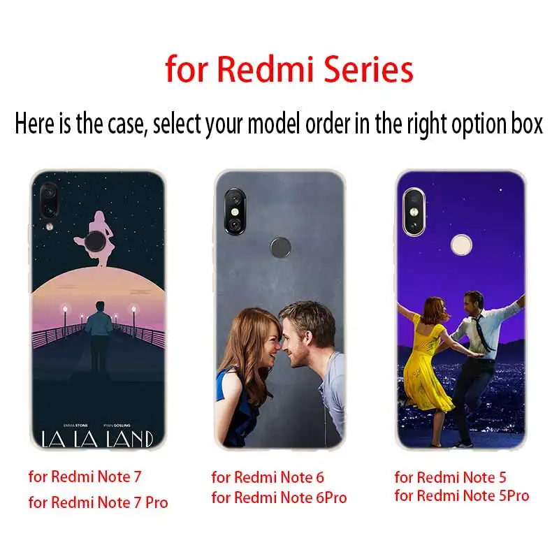 Silicone Soft Coque Shell Case For Xiaomi Redmi 10 9 8 7 6 5 A 9at 9C Y3 K50 Pro TPU Cover La La Land Emma Stone Ryan Gosling images - 6