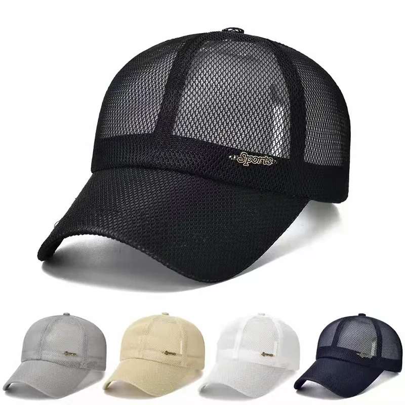 

Summer Breathable Ponytail Baseball Cap Women Outdoor Adjustable Pure Color Messy Bun Snapback Mesh Hat Sports Casual Sun Hats