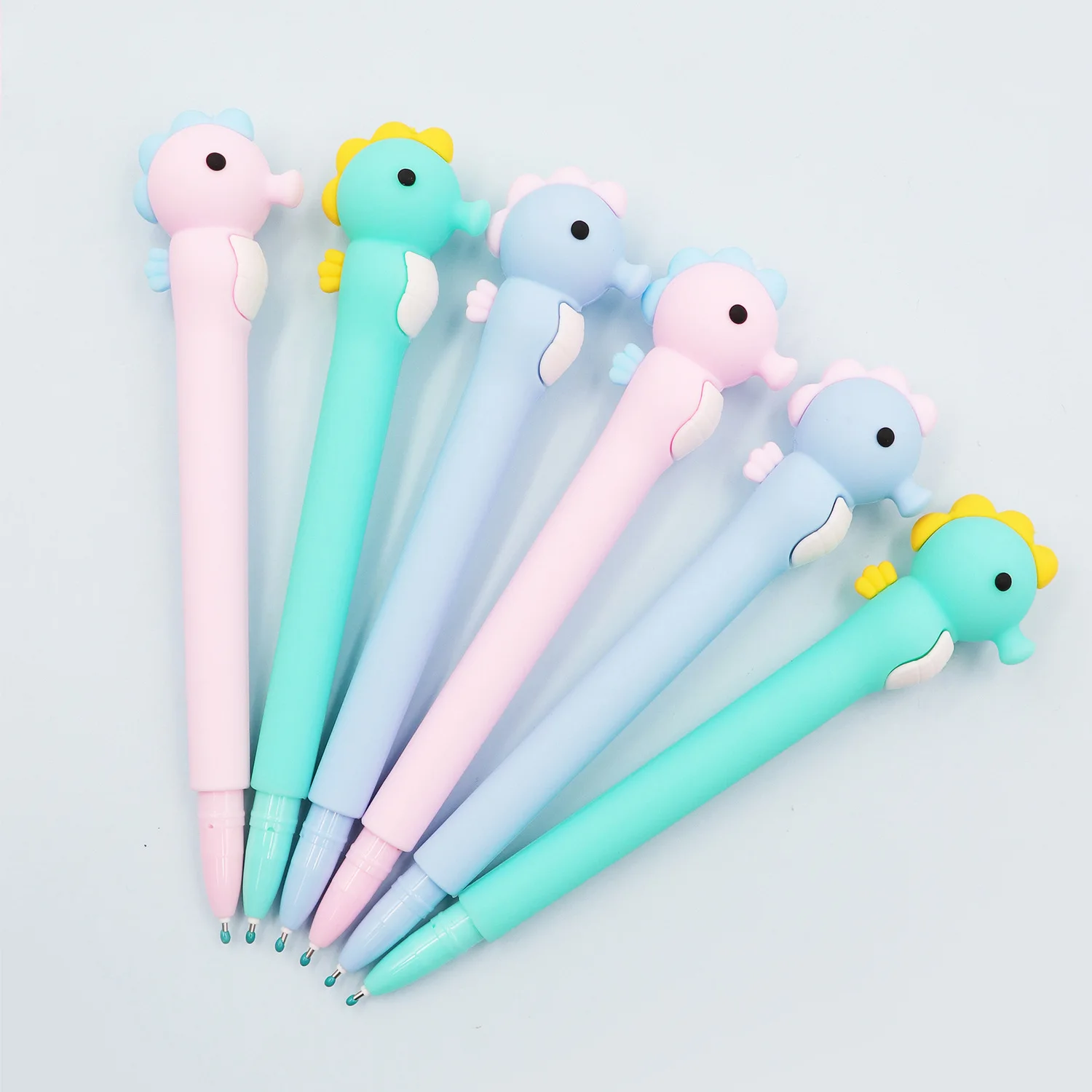 

Гелевая ручка для письма Kawaii Sea Horse, 24 шт./лот, милая ручка с черными чернилами 0,5 мм, подарок, канцелярские принадлежности для офиса и школы