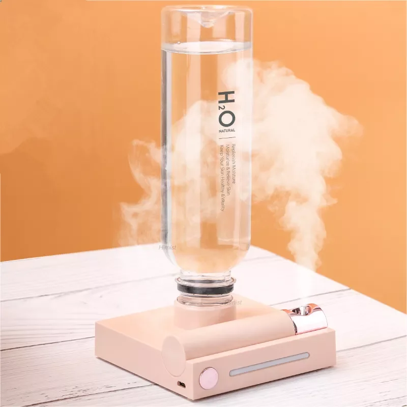 

Water Bottle Portable Humidifier Rechargeable Aromatherapy Humidificador USB Aroma Air Diffuser With Night Lamp For Travel