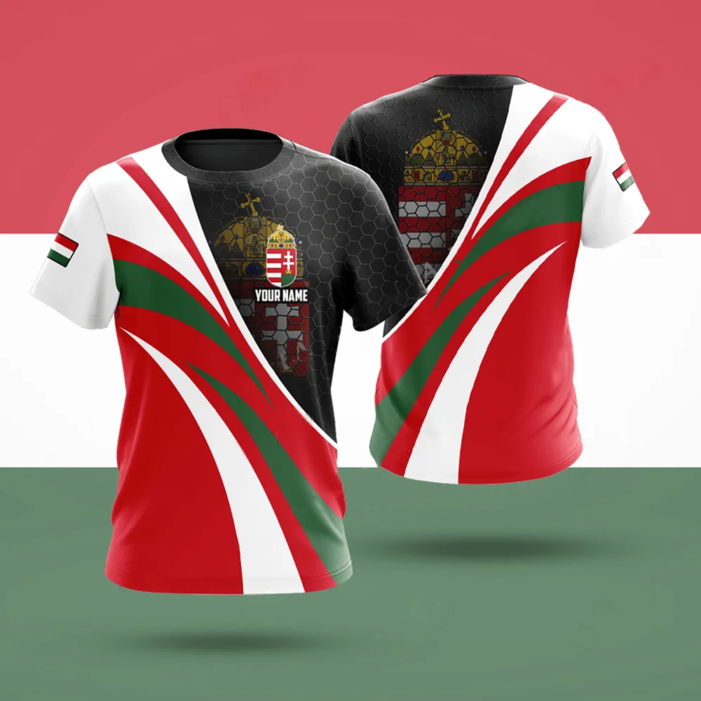 

Футболка мужская с венгерским флагом, топ с коротким рукавом и круглым вырезом, с принтом венгерского флага, прохладная одежда оверсайз