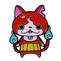 anime manga game yo kai watch ground bound cat brooch badge bag accessories
