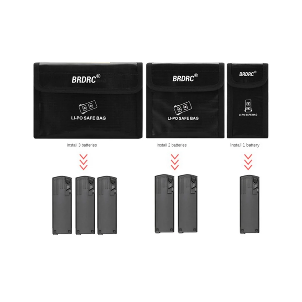 Brдрк для DJI Mavic 3 Pro Drone LiPo Battery Safe Bag батарей