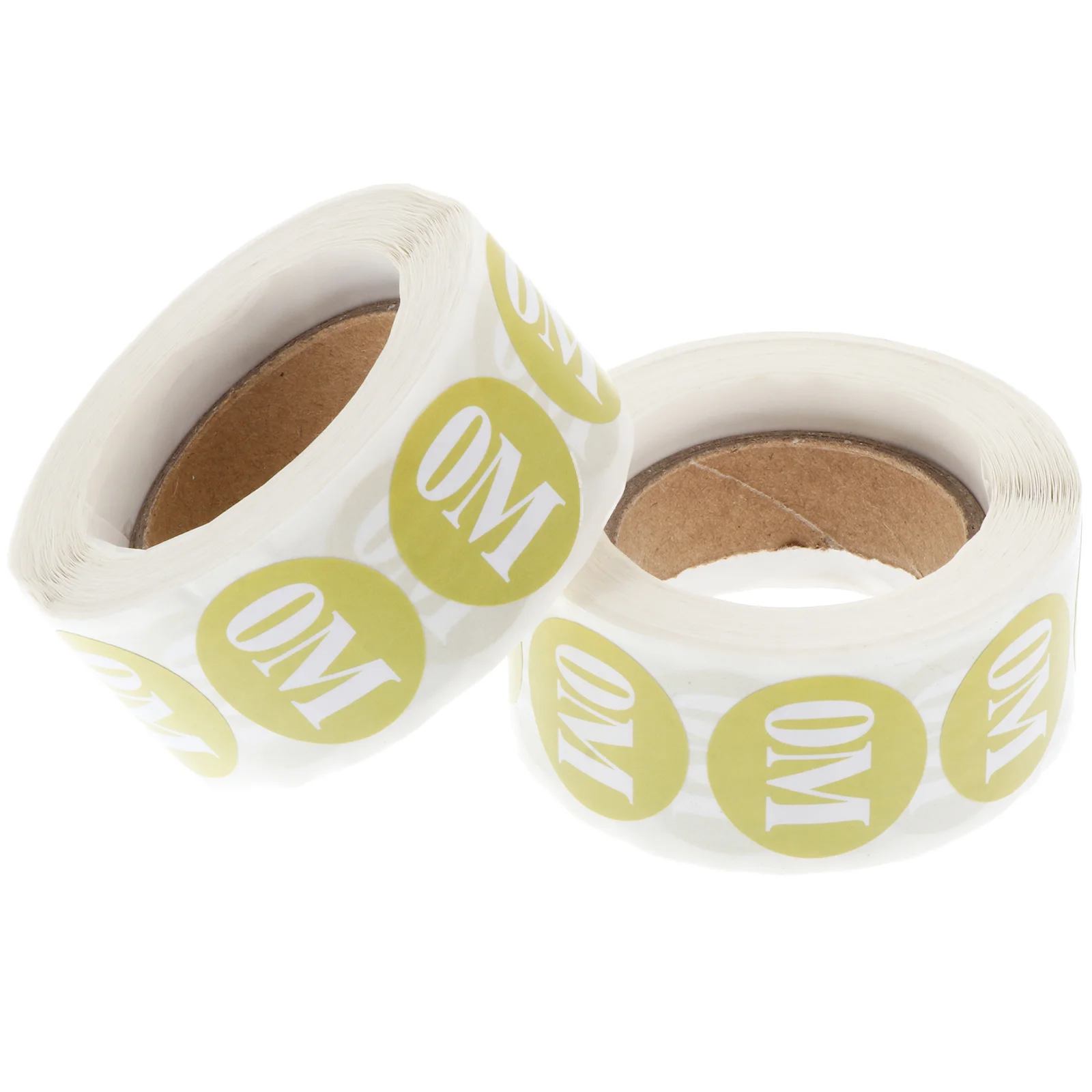 

2 Rolls Clothing Size Stickers Round 0M to 24M Adhesive Size Labels Circle Apparel Decals for T Shirts Retail Store Crafts