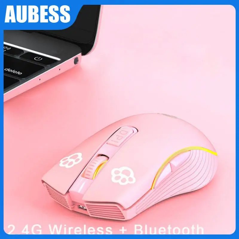 

Wireless Mouse Rechargeable Bluetooth Silent Ergonomic Computer 2400 DPI For IPad Mac Tablet Macbook Air Laptop PC Gaming Office