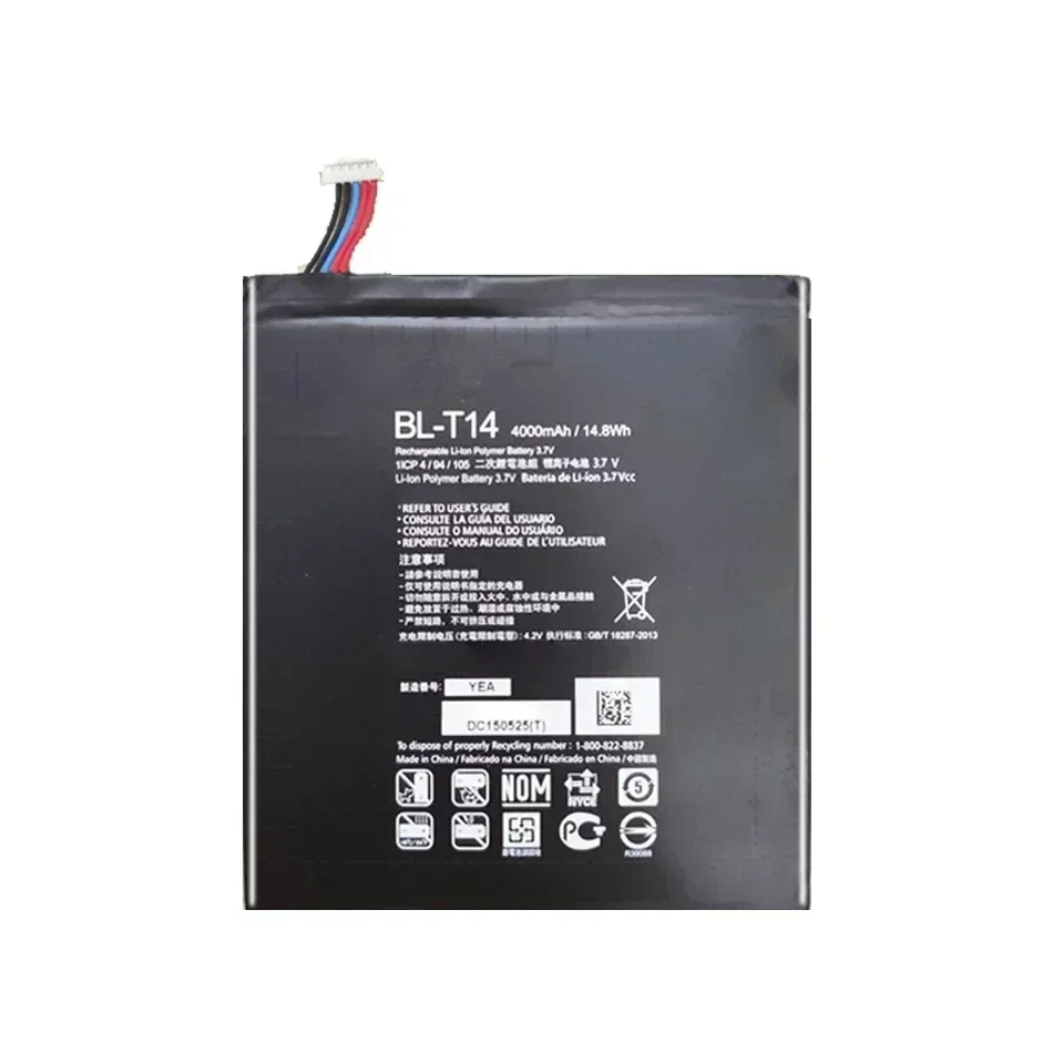Сменный аккумулятор BL-T14 для LG Pad 8 0 V480 V495 V496 V490 аккумуляторные батареи 4000 мАч