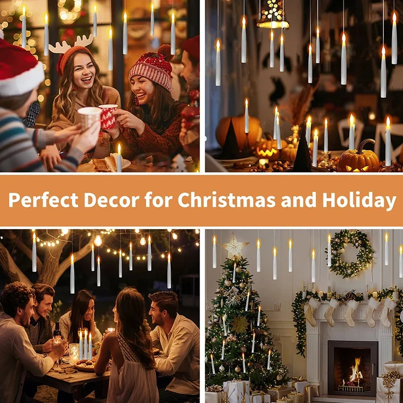 8-24 шт. плавающие свечи волшебная палочка дистанционное мерцание яркий свет яркая