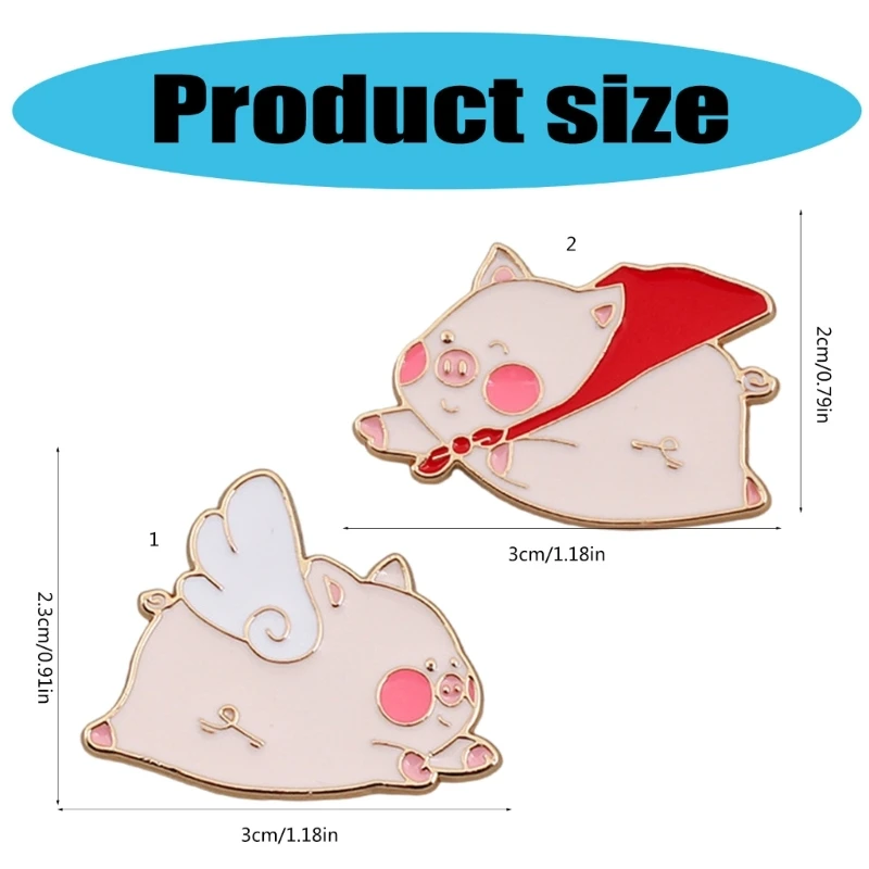 Модная брошь в виде летающей свиньи значки с изображением животных подарок для