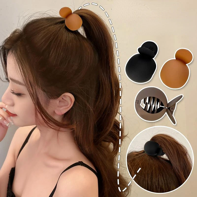 

High Ponytail Small Claw Round Ponytail Fixed Grab Hairpin Back Head Artifact Women Girls Hair Styling Hairpin Hair Claws Clips