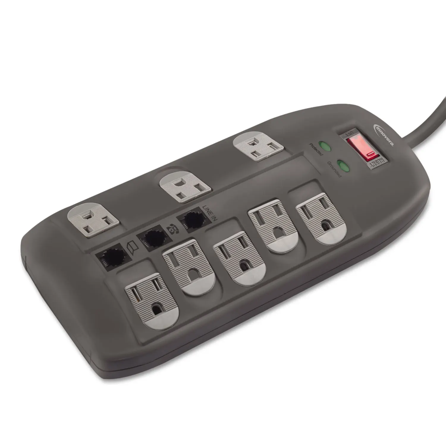 

IVR71656 2160 Joules 8 розеток, шнур 6 футов, стабилизатор напряжения-черный