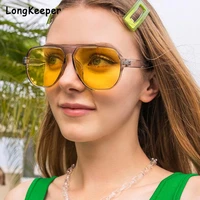 oversized pilot sunglasses women fashion brand designer vintage female sun glasses candy colors gradient big frame oculos de sol
