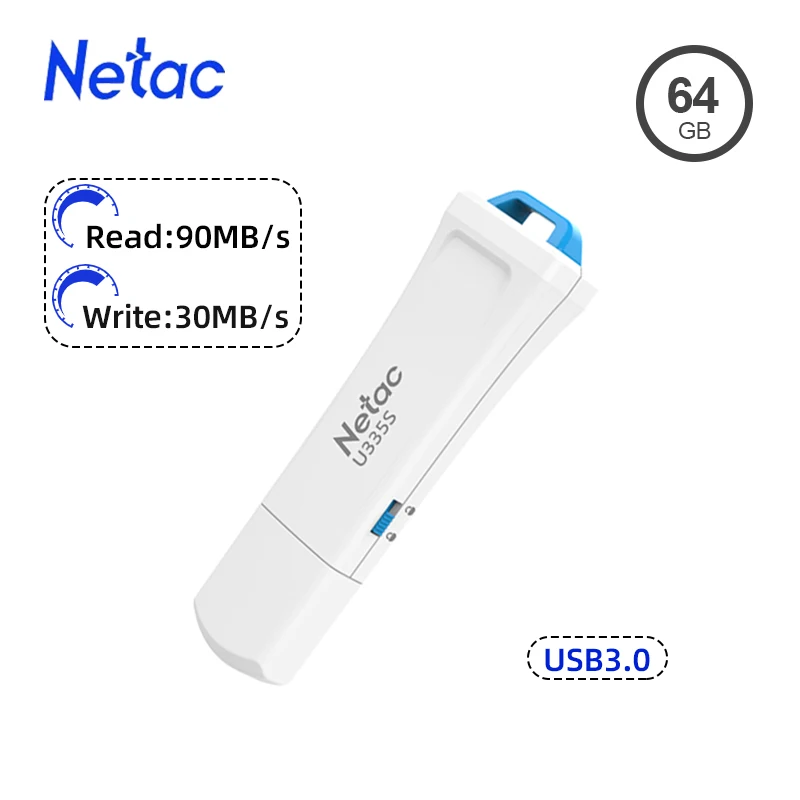 Флеш-накопитель Netac 64 ГБ USB 3 0