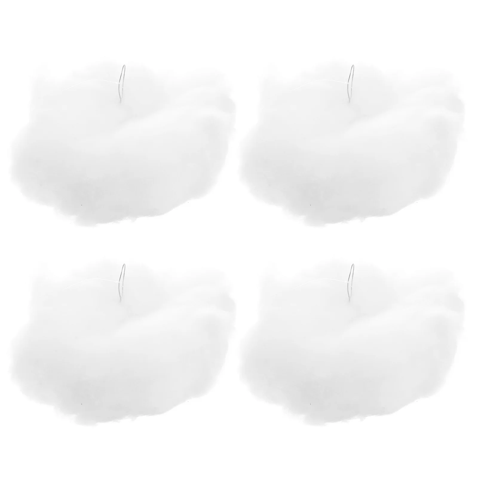 

4 Pcs Kids Room Cloud Decor Hanging Wall Hangings Rooms Christmas Birthday Decorations Baby Shower Party Favors Cotton Prop