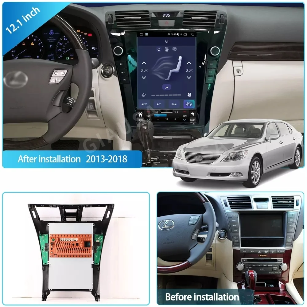 Фото Авто радио Android 14 для Lexus LS46 2006-2010, автомобильный GPS-навигатор, авто стерео экран, мультимедийный радиоплеер, головное устройство Carplay №1