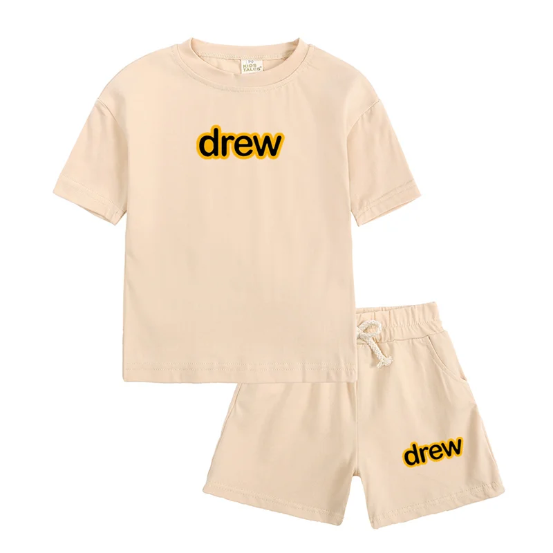 Комплект одежды для мальчиков и девочек из 2 предметов футболка с коротким