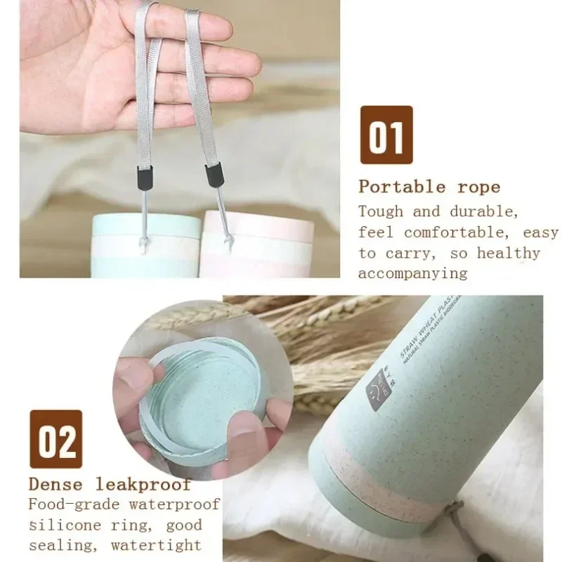 Портативный 300 мл термос бутылка для здоровья пластиковая чашка двухслойная