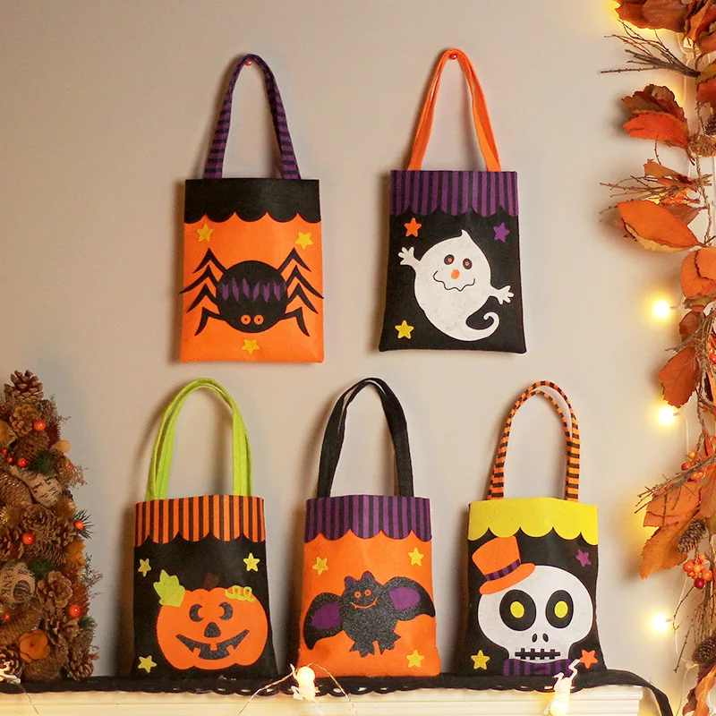 

All Saints Day Gift Bag Hallowmas Child Handbag Bag All Hallows Day Girl Boy Kids Surprise Bag Hallow Party Decoration Candy Bag