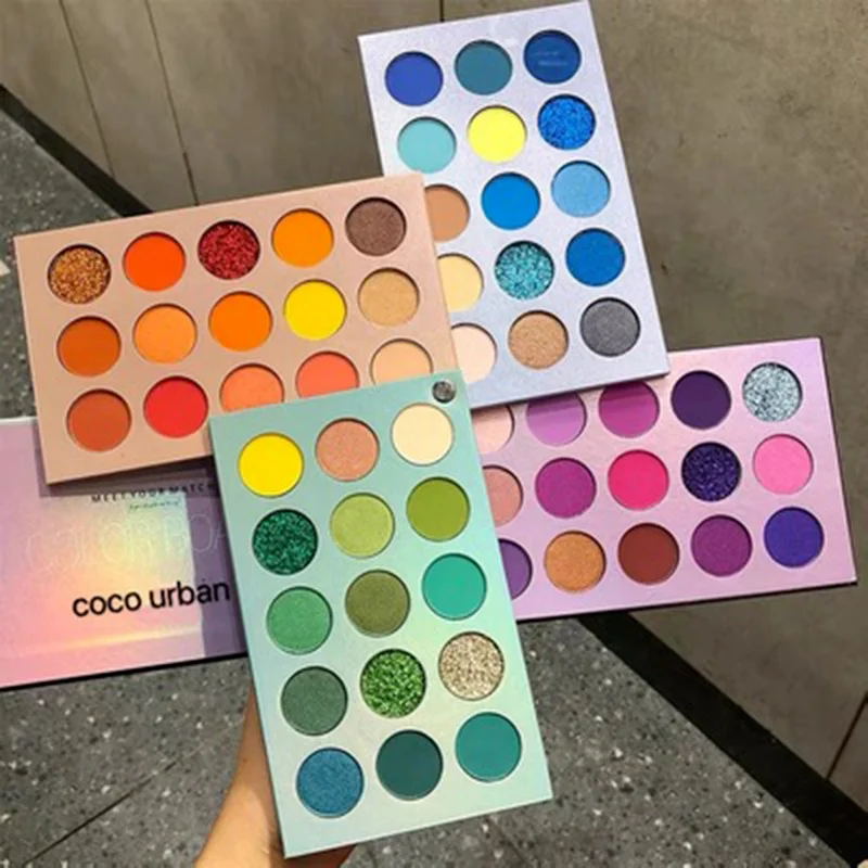 

Make Up 4-in-1 60 Color Eyeshadow Colorful Shadows Glitter Highlighter Shimmer Pigment Matte Kit Makeup Beauty Easy To Color