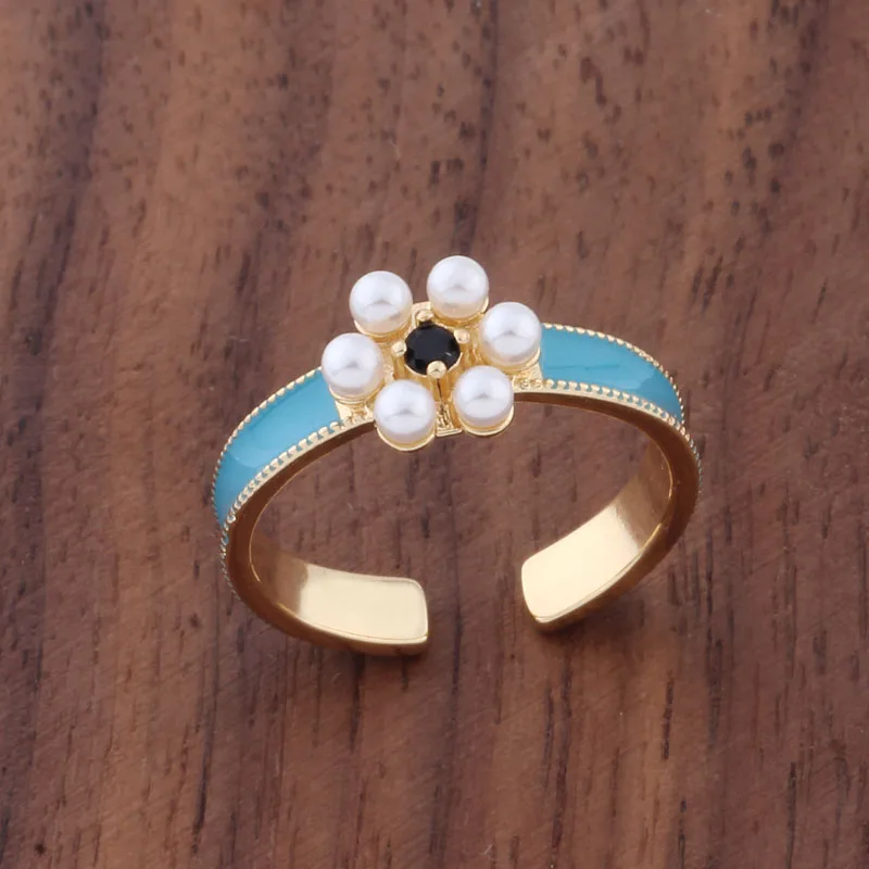 

New Fashion Light Gold Color Finger Open Ring For Women Flower Ring Wedding Party Jewelry Daily Wear Jewelry Gifts