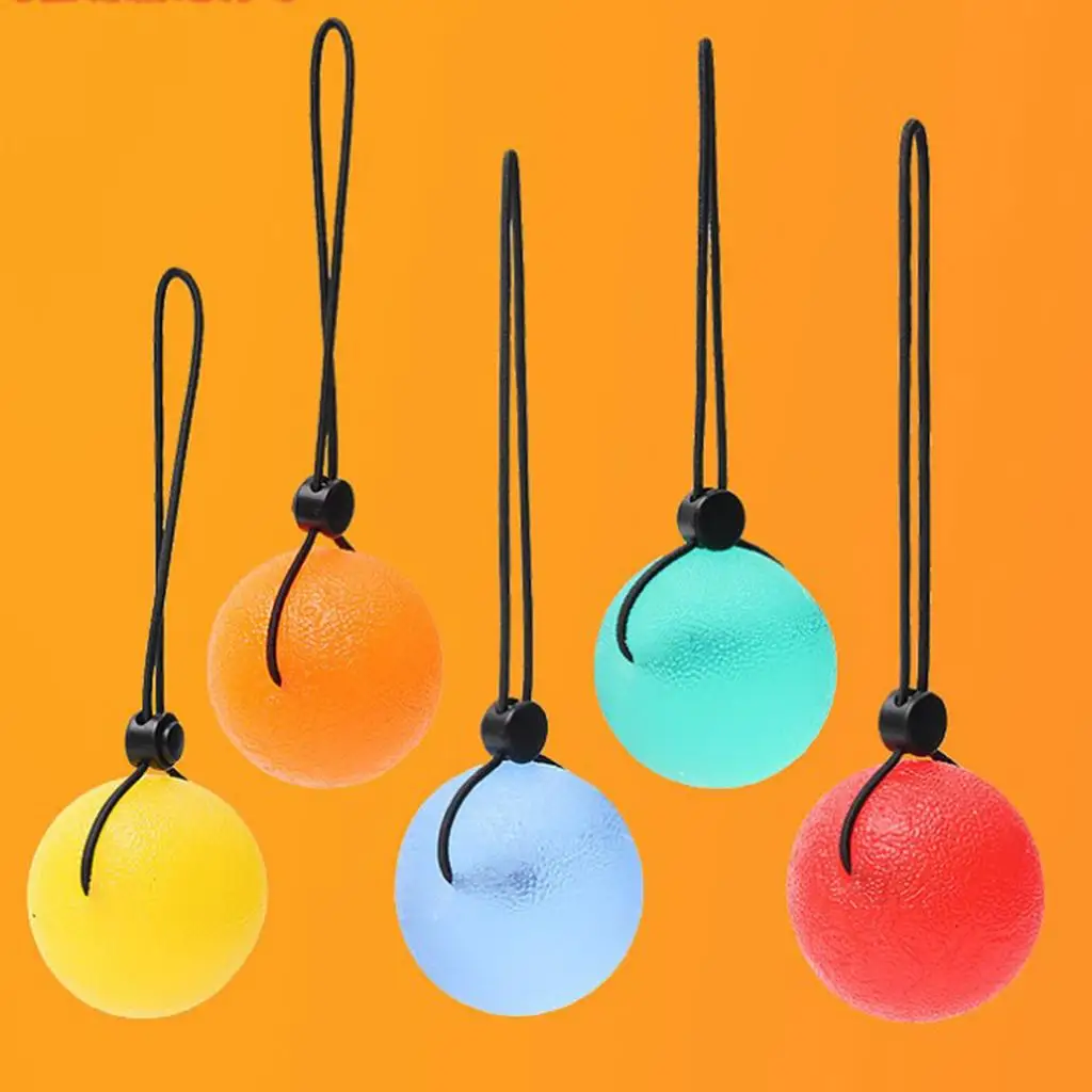 5 см шарик для захвата пальцев со шнуром силиконовый инструмент снятия стресса