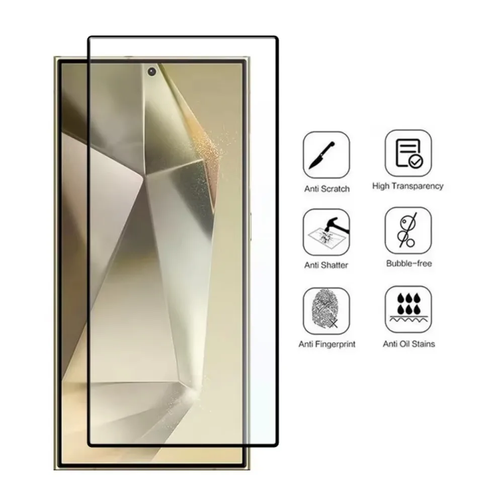 Защитное стекло 9D для Samsung Galaxy S24 S23 S21 S22 S20 Ultra FE