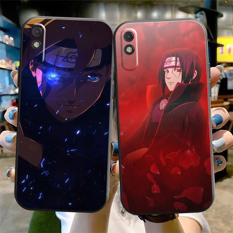 

Japan Anime NARUTO Phone Case For Xiaomi Redmi 7 7A 8 8A 9 9i 9AT 9T 9A 9C Note 7 8 2021 8T 8 Pro Carcasa Soft Black Back