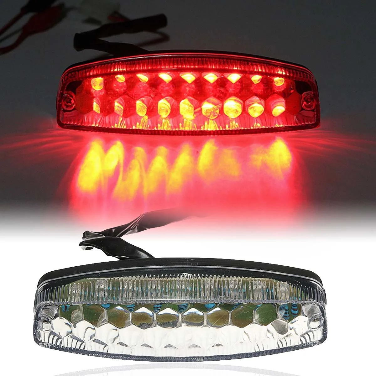 

18 LED Rear Tail Brake Light Univesal For Motorbike 50 70 110 125cc ATV Quad Kart TaoTao Sunl Chinese Motorcycle Lamp Red