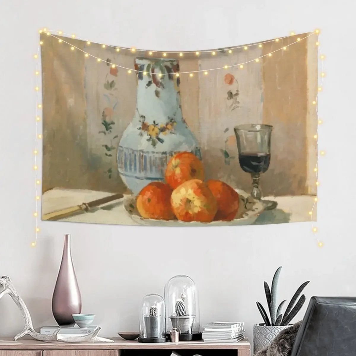 Натюрморт Pissarro с яблоками и кувшином гобелен украшение для спальни эстетические