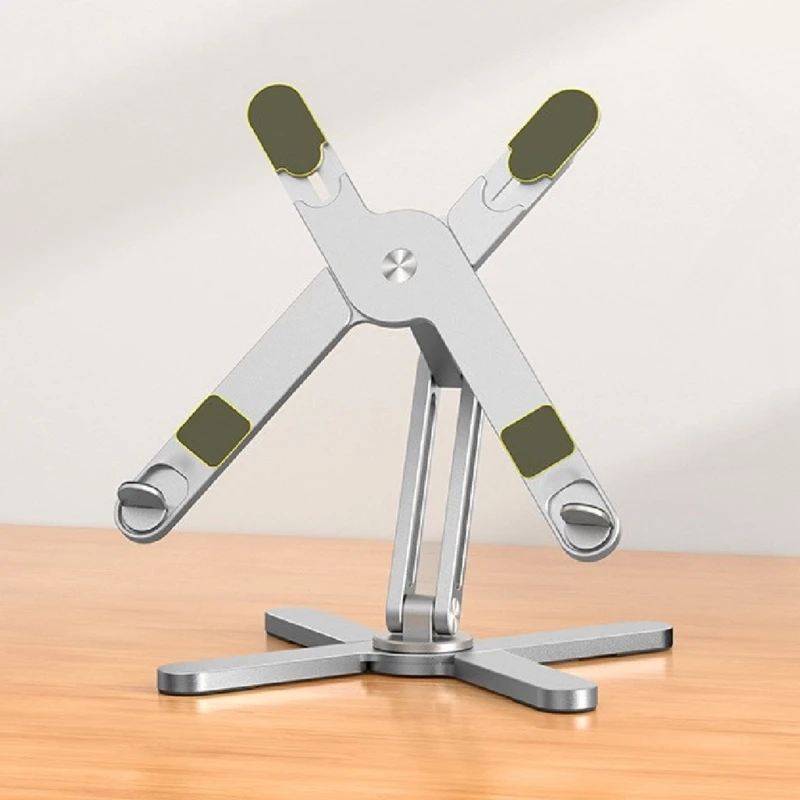 Регулируемая алюминиевая подставка для ноутбука с поворотным столом на 360