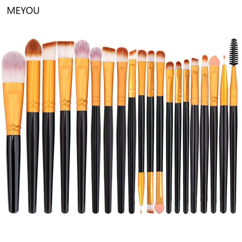 20pcs Makeup Brushes Tools Set Cosmetic Powder Eye Shadow Foundation Blush Blending Soft Fluffy Kabuki Beauty Make Up Brush