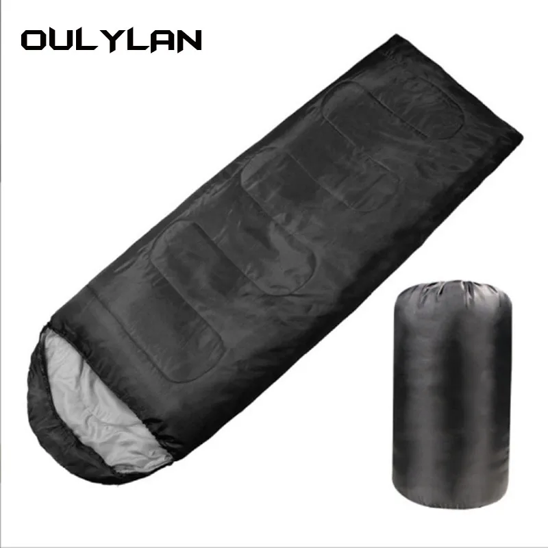 

Oulylan Camping Sleeping Bag 210x75cm Envelope Waterproof Shell Lightweight Sleeping Bag Compression Sack for Hiking Travel