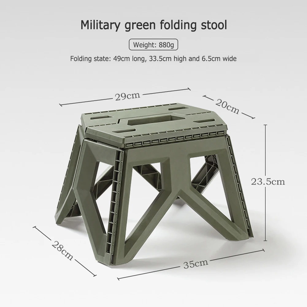 Portable Folding Stool Durable Camping Traveling Night Fishing Foldable Square Chairs Campstool Outdoor Traveling Accessories images - 6