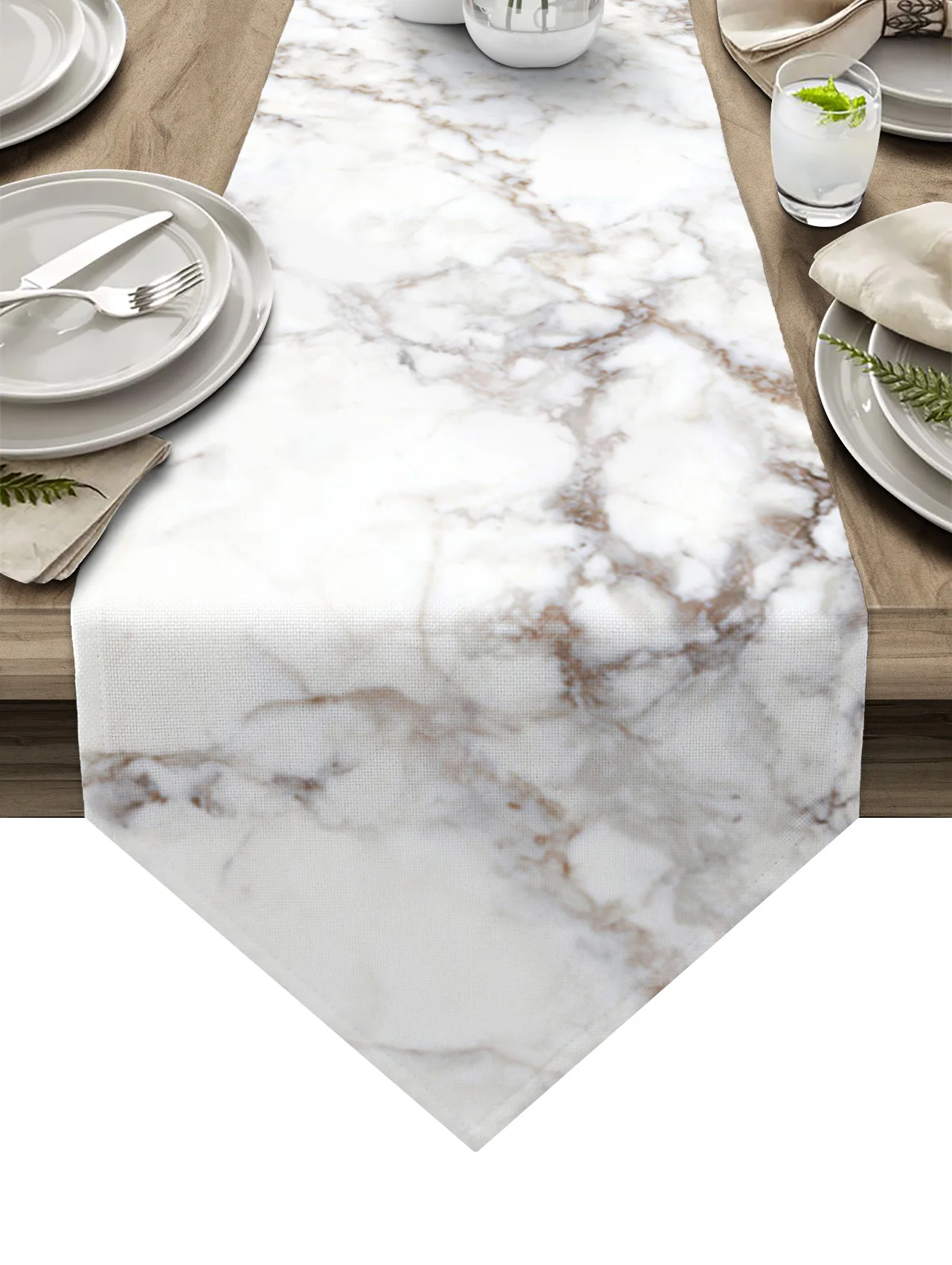 

Marble Agate Table Runner Country Wedding Decoration Tablecloth Table Flag Placemat Dust Cover Table Mat For Home