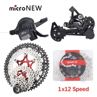 micronew mtb bicycle derailleur kit 1x12s shift lever with shift cable for deore 12v bicycle gear kit bicycle gear shifter