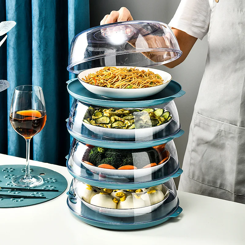 

Household Insulated Food Cover with Transparent Lid Dustproof Vegetable Cover Multifunctional Insulated Food Cover