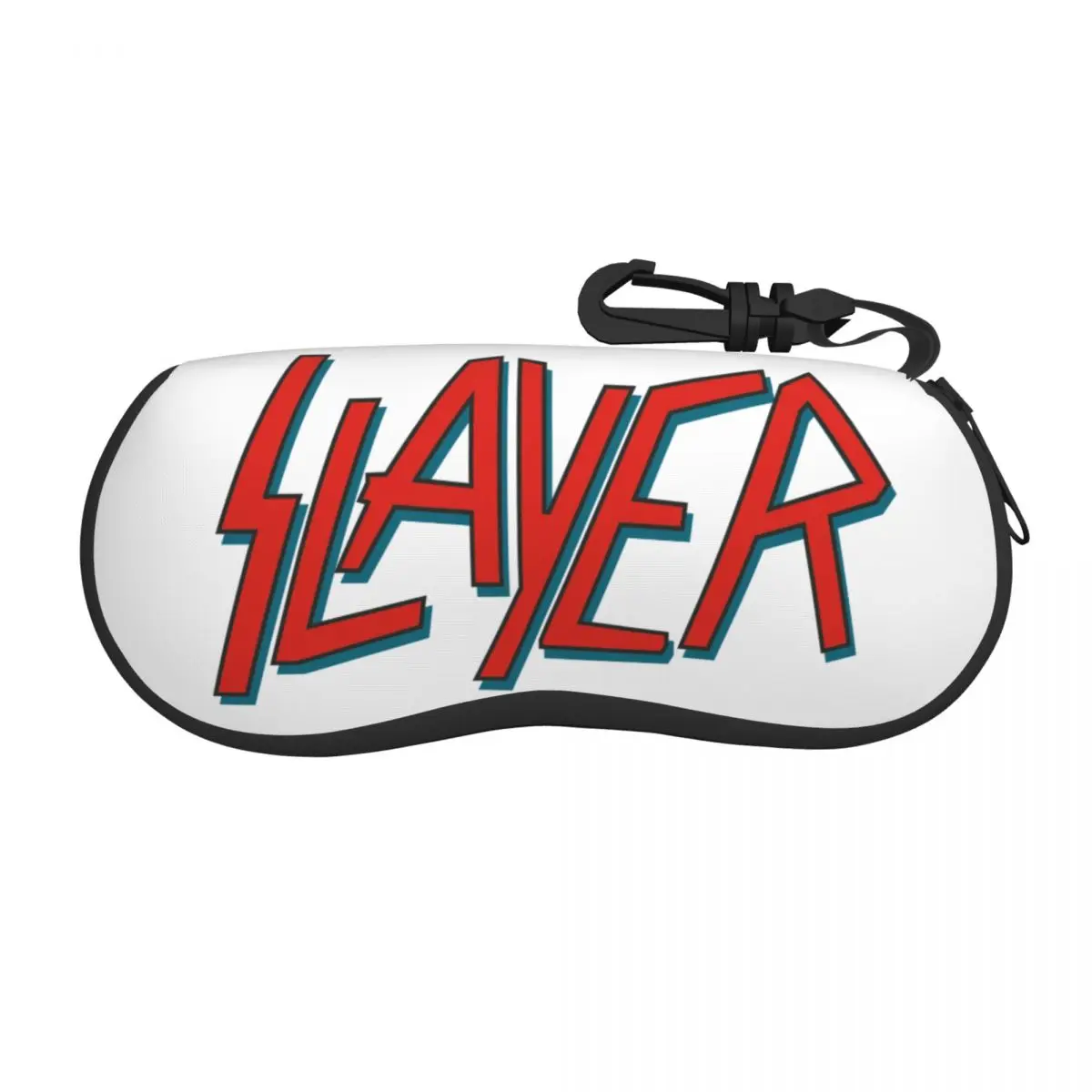 

Slayers Heavy Metal Rock Letter Shell Eyeglasses Protector Cases Fashion Sunglass Case Blood Flower Glasses Bag