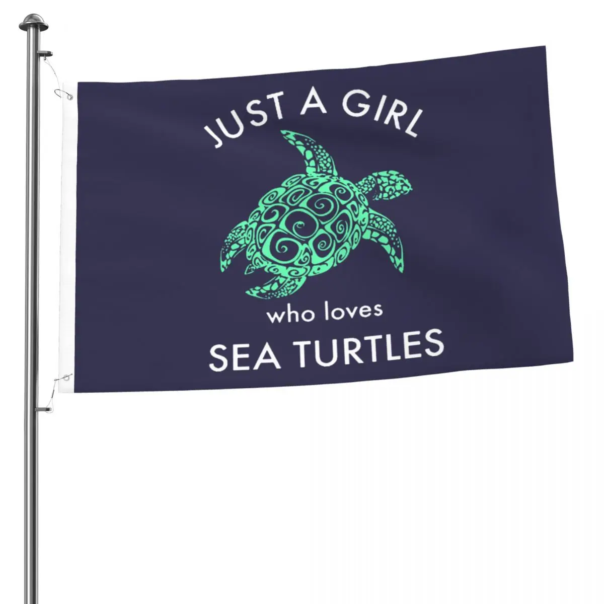 

Just A Girl Who Loves Sea Turtles Outdoor Flag Decorative Banners For Home Decor House Yard Outdoor Party Supplies 2x3ft